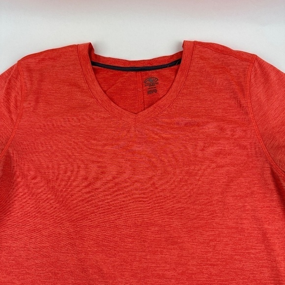 Athletic Works Tshirt Womens Large Orange Round Neck Rolled Sleeve - Picture 3 of 7